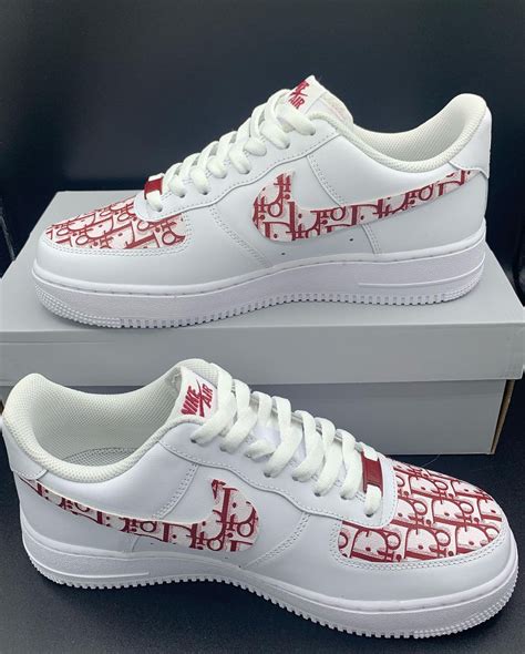 red bottom dior air force 1